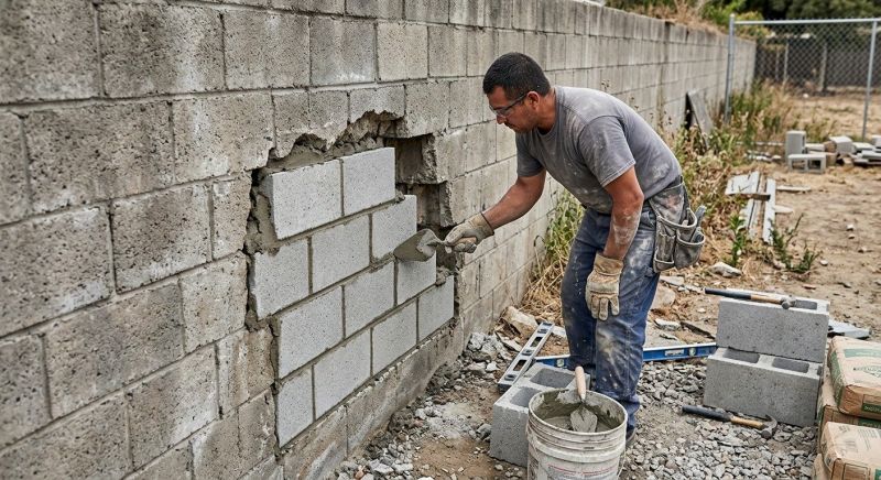 Block Wall Repair in Chester Springs, PA
