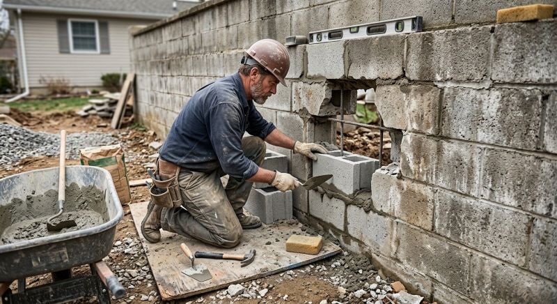 Block Wall Repair in Chester Springs, PA