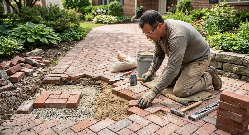 Brick Driveway Repair in Delaware County, PA