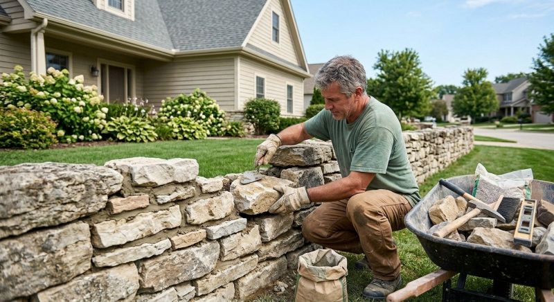 Brick Fence Repair in Delaware County, PA