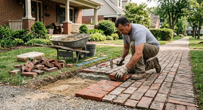 Brick Pathway Repair in Delaware County, PA