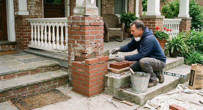 Brick Stairs Repair in Gloucester County, NJ