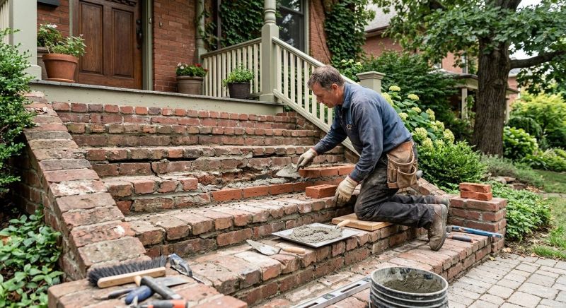 Brick Stairs Repair in Salem County, NJ