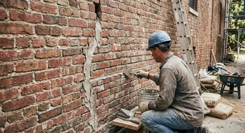 Brick Wall Repair in Broomall, PA