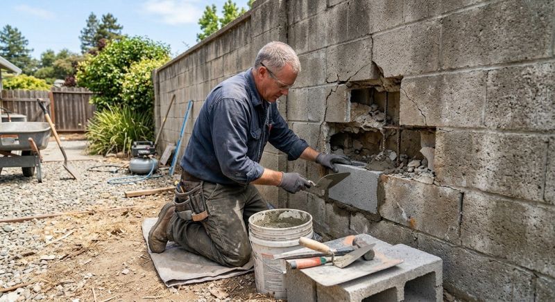 Concrete Block Repair in Bryn Mawr, PA