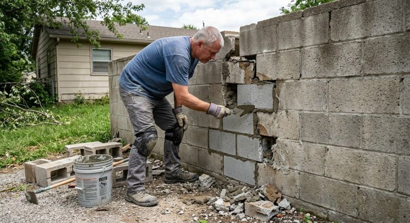 Concrete Block Repair in Upper Darby, PA