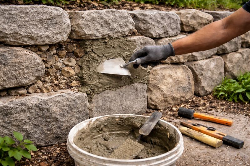 Retaining Wall Repair in Newtown Square, PA