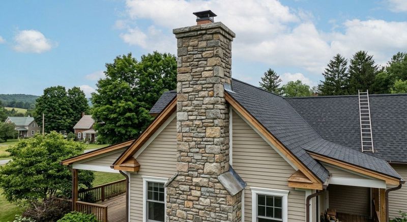 Stone Chimney Installation in Delaware County, PA