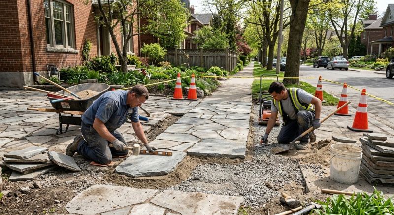 Stone Walkway Repair in Delaware County, PA