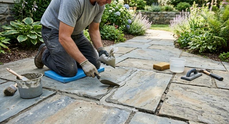 Stone Walkway Repair in Delaware County, PA