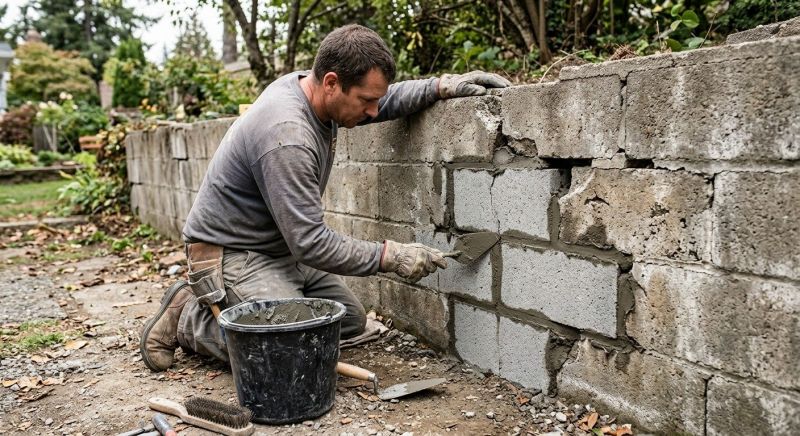 Stone Wall Repair in Moorestown, NJ